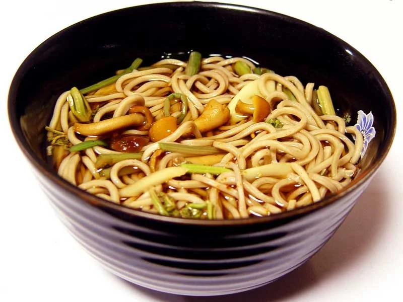 Nameko sansai soba
