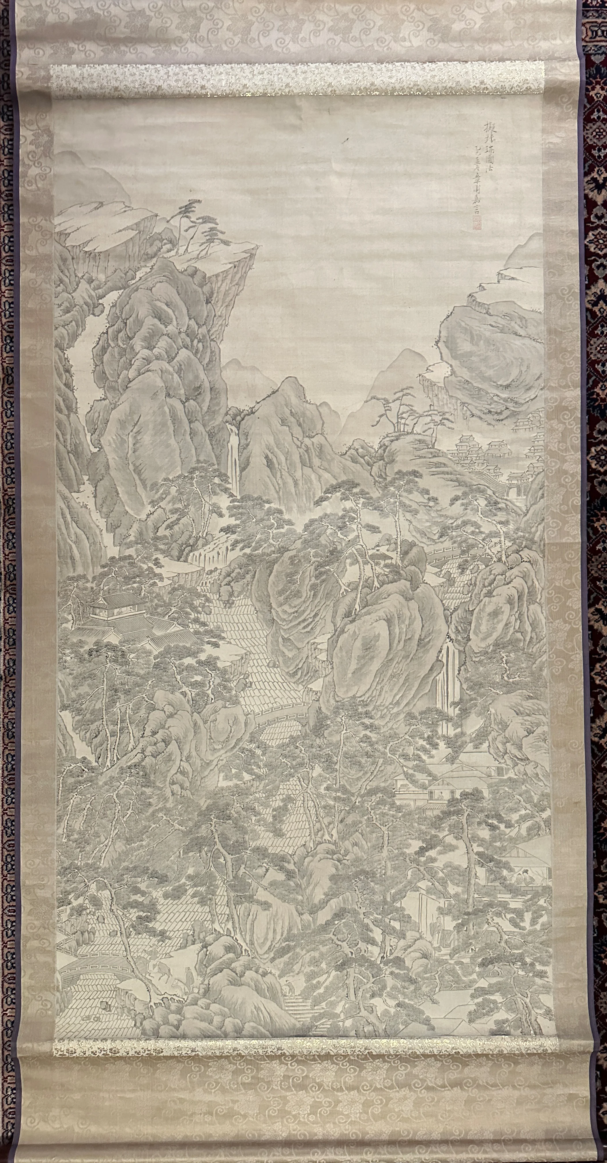 Niwa Yoshitoki Kagen Nanga School landscape 60%22 x 31%22 1.jpg