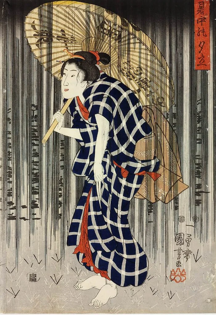 Sudden Shower in the Summer Heat (暑中の夕立)